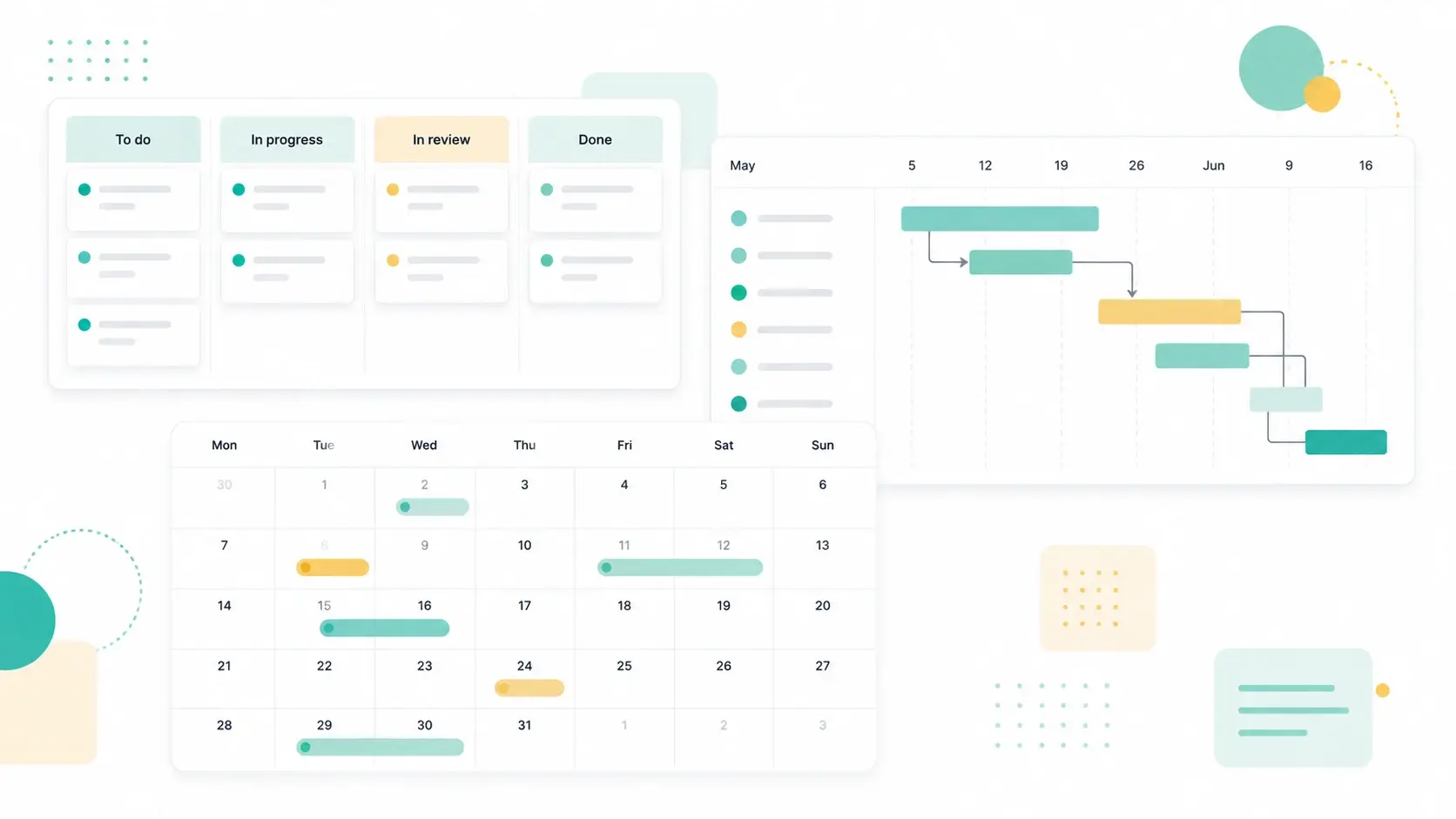 Dynamic Data Views (Kanban, Gantt, Timeline)