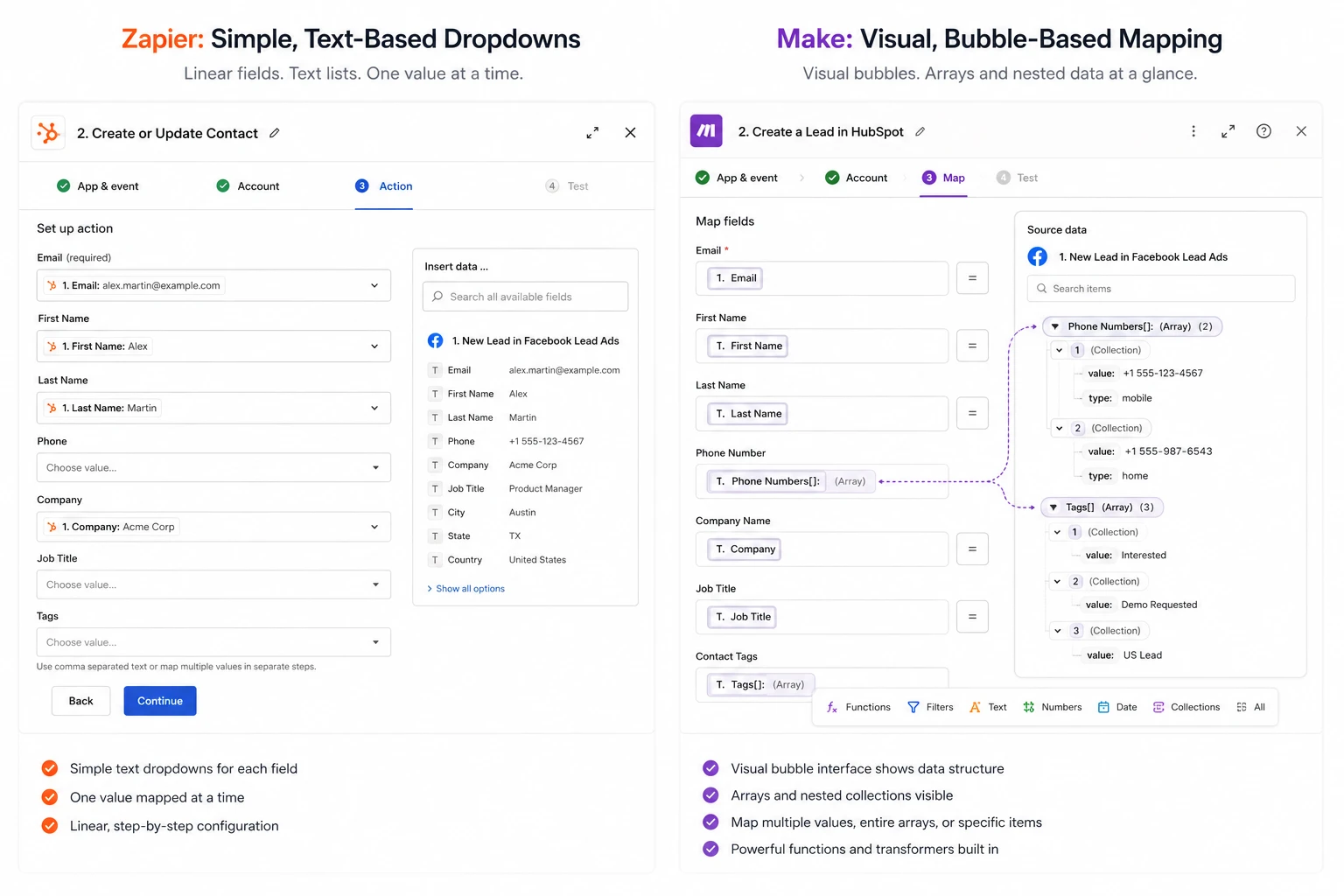 Zapier Vs Make 2 Zapier vs Make Ease of Use and Visual Canvas Comparison