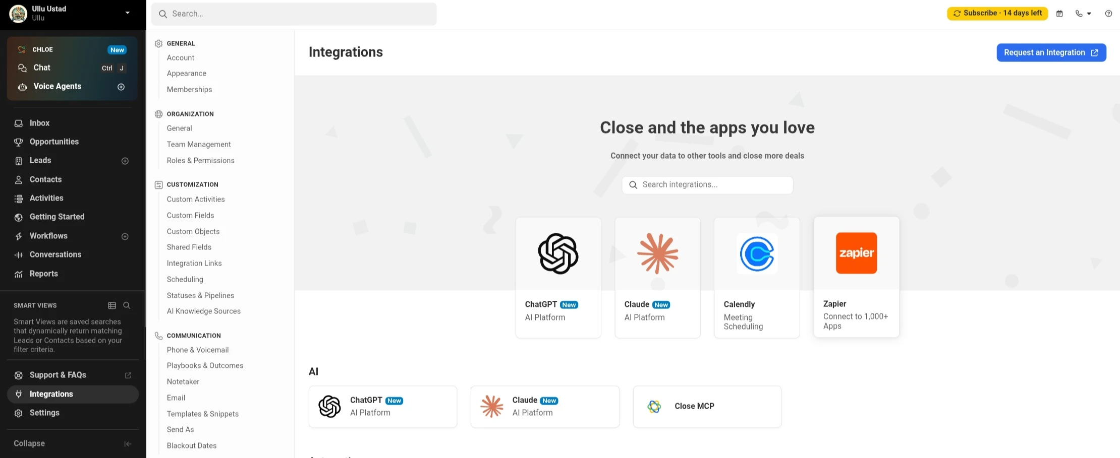 Close CRM Integrations 1