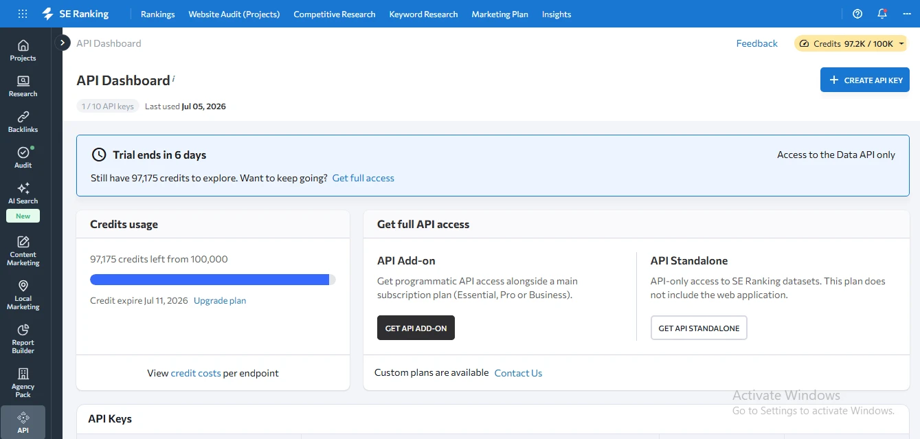 Developer API & MCP Integration