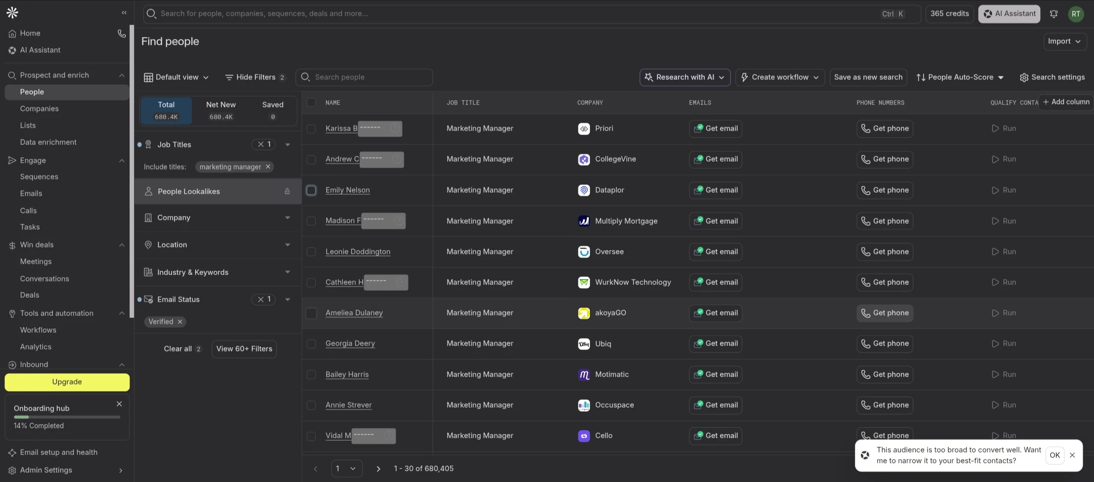 Apollo.io Find People