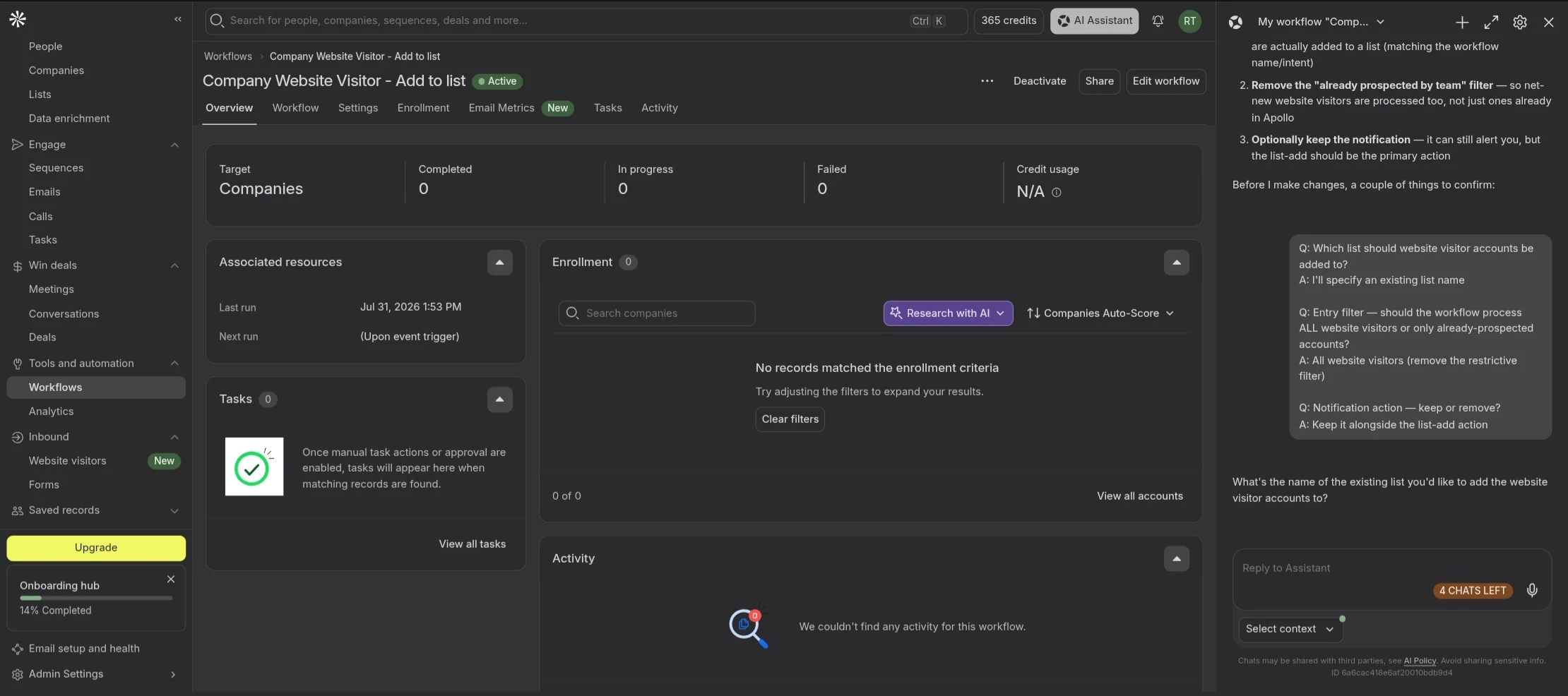 Apollo.io Workflow