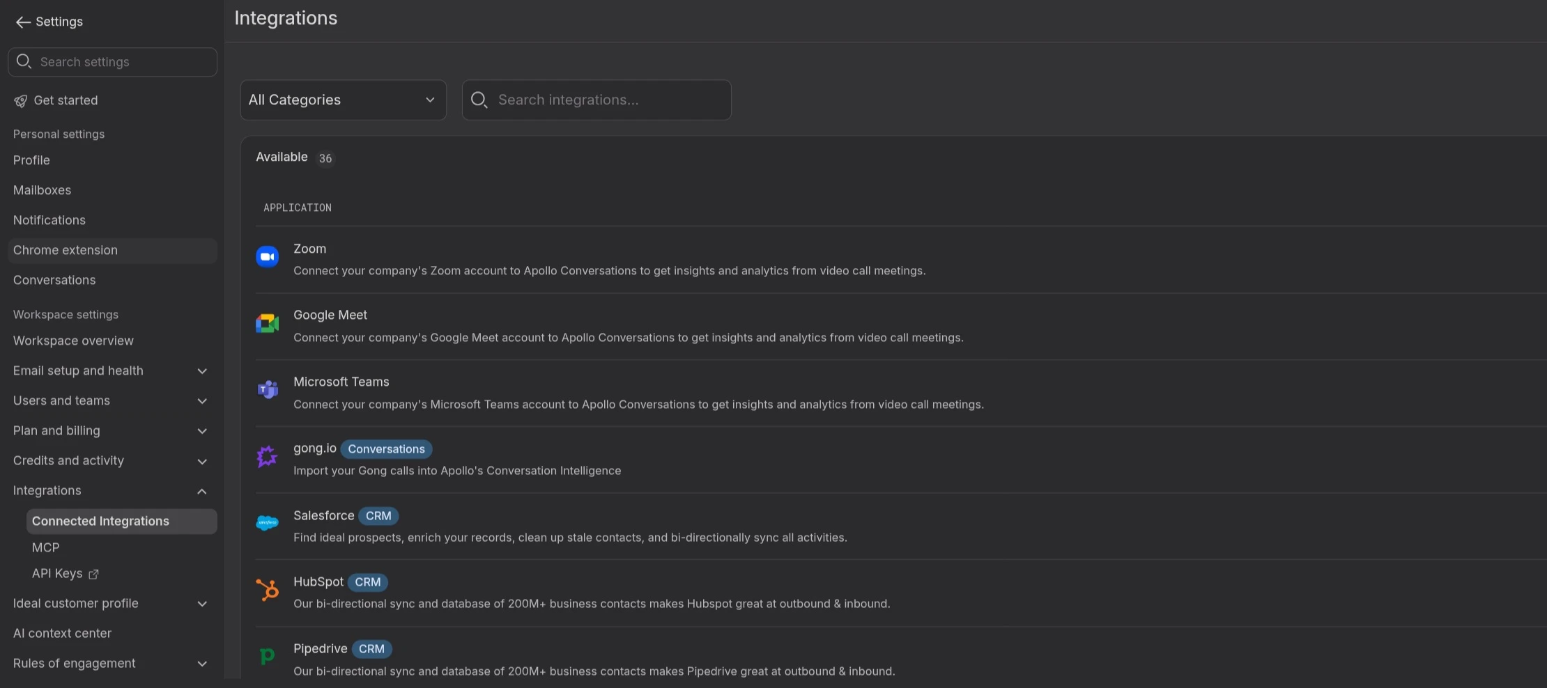 Apollo.io Integrations 1