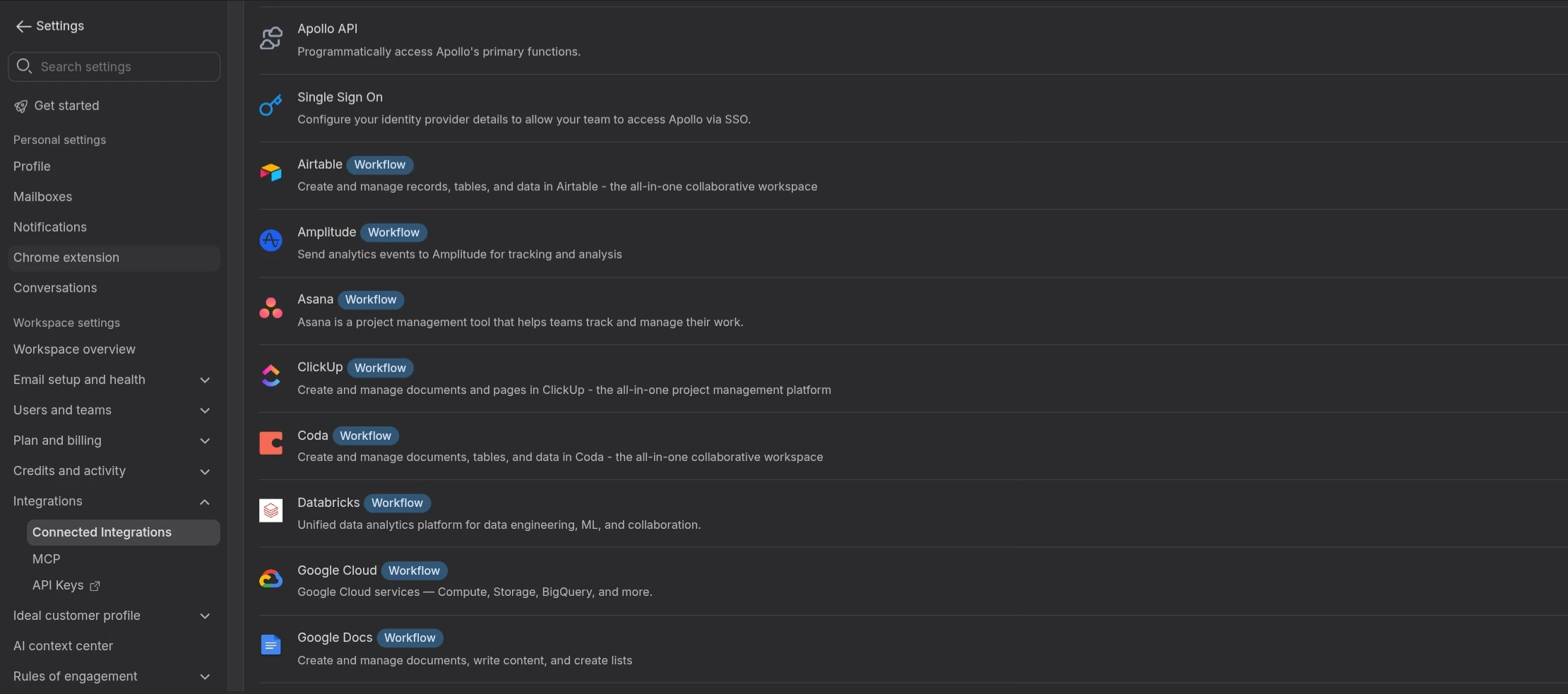 Apollo.io Integrations 2