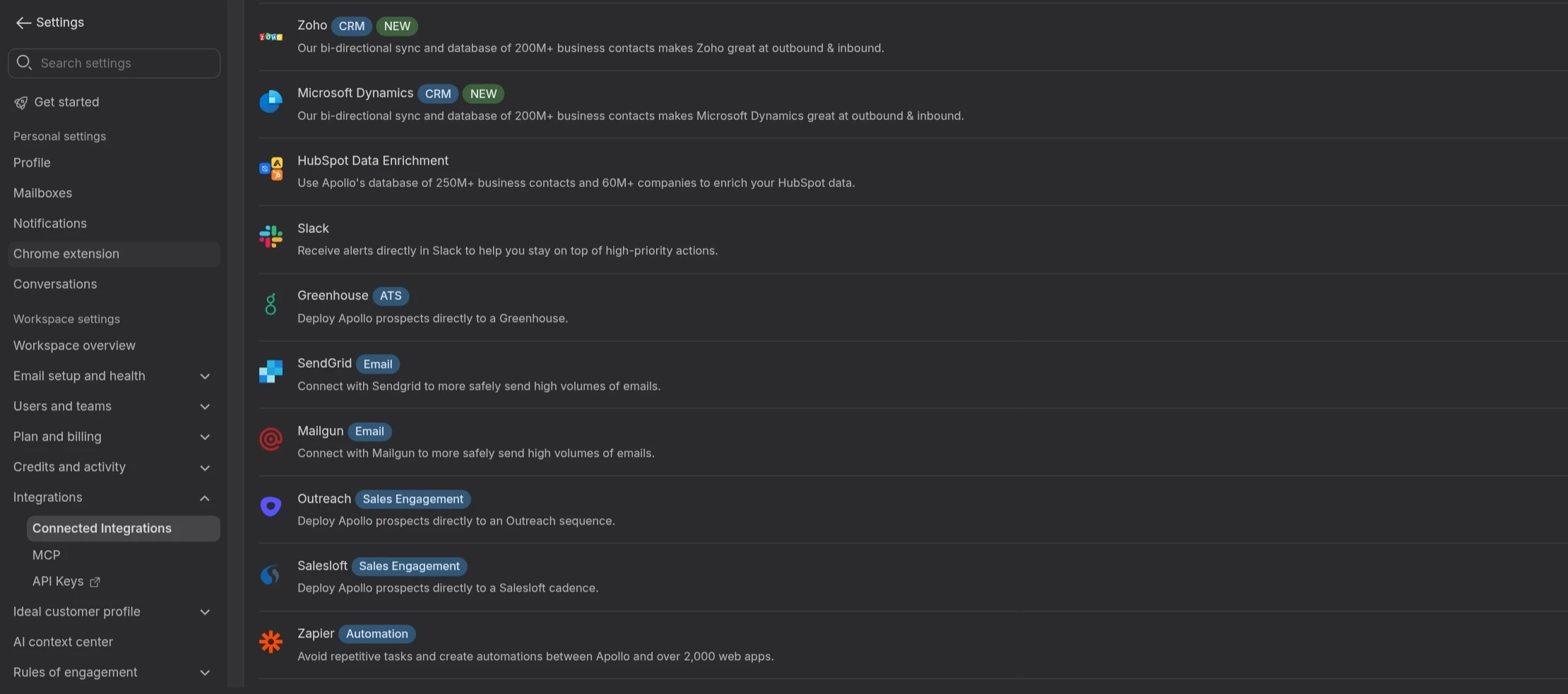 Apollo.io Integrations 4