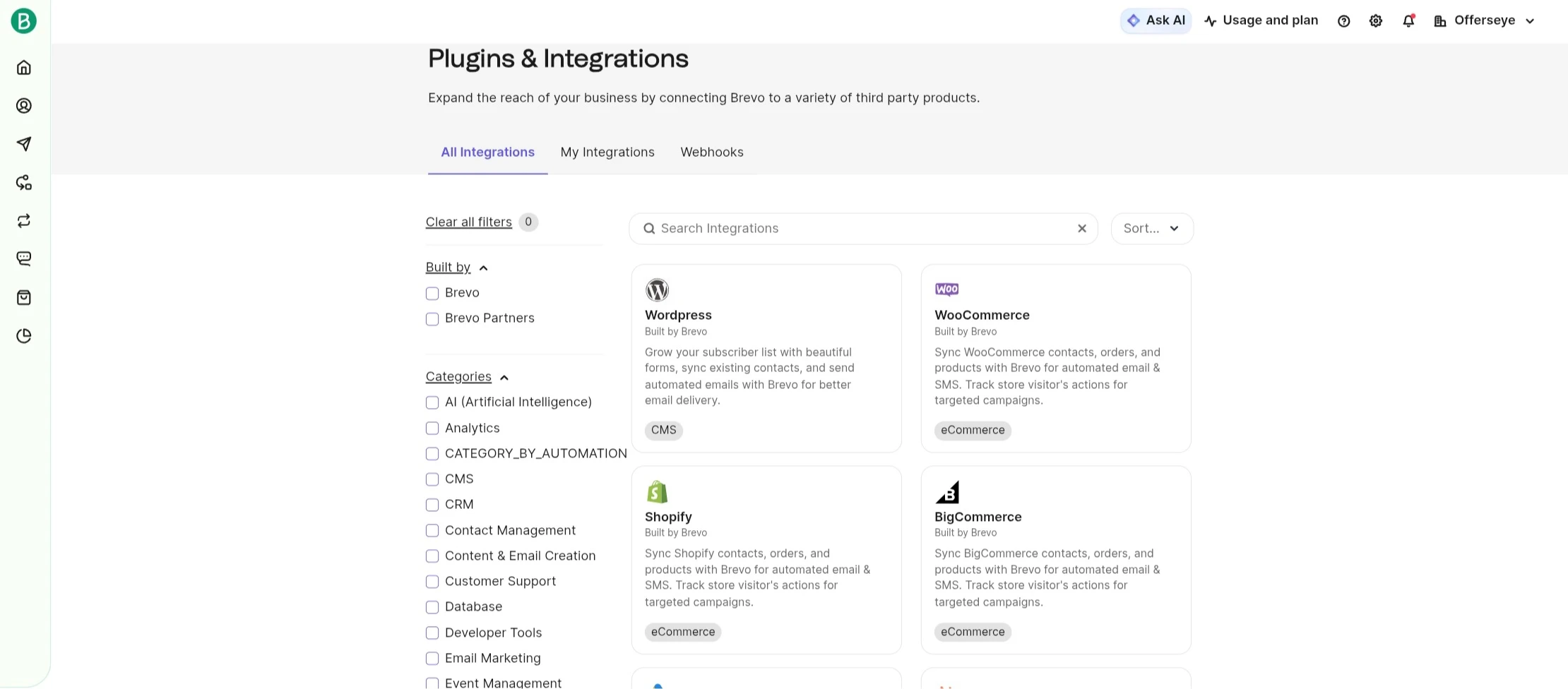 Brevo Integrations