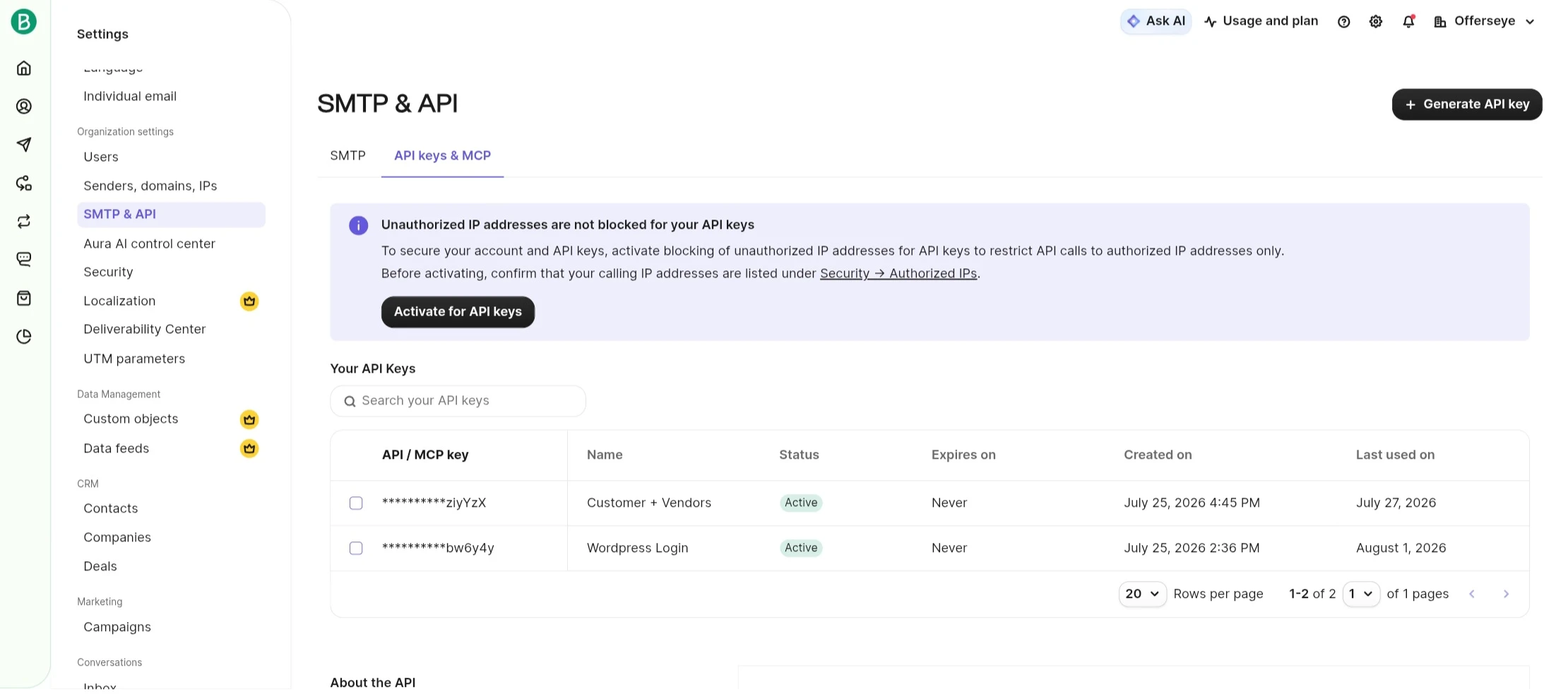 Brevo SMTP API