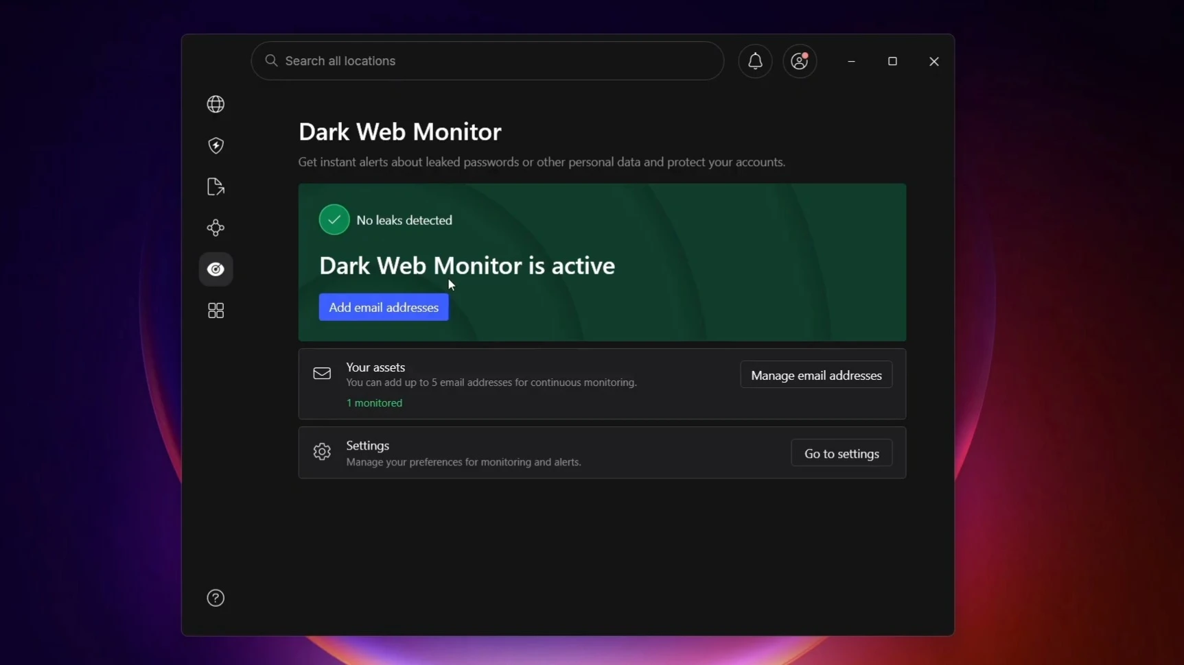 Dark Web Monitor