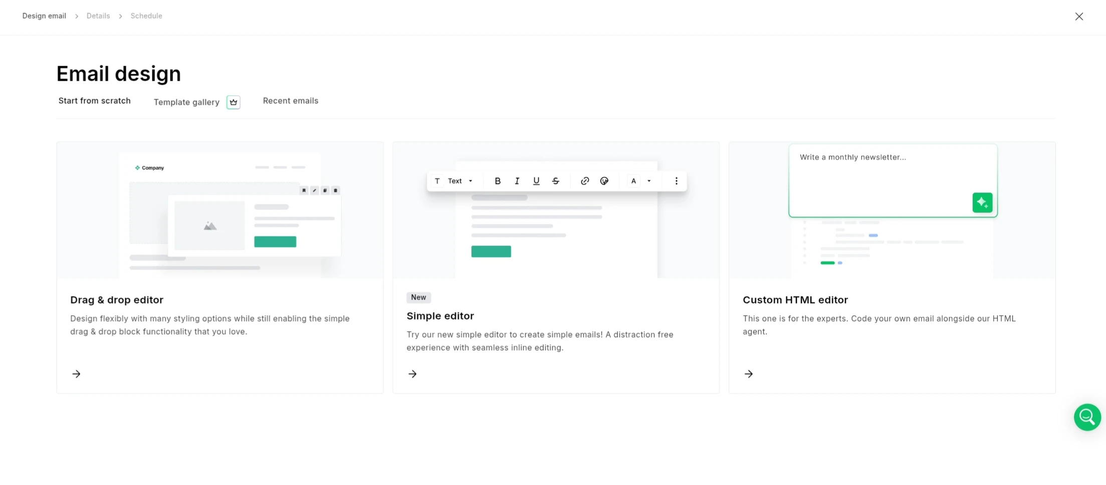 MailerLite Regular Campaign