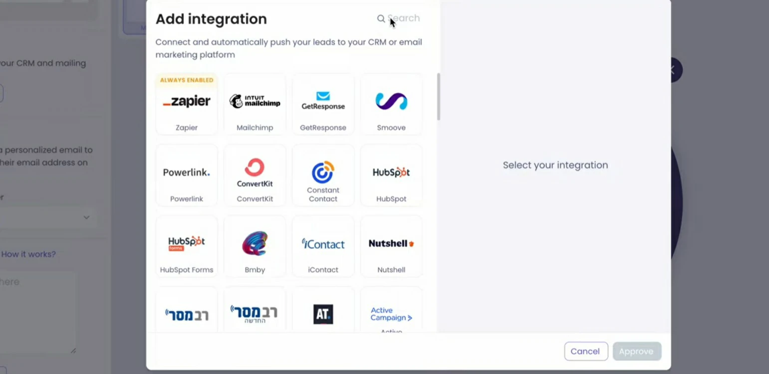 Poptin Software Integrations Overview